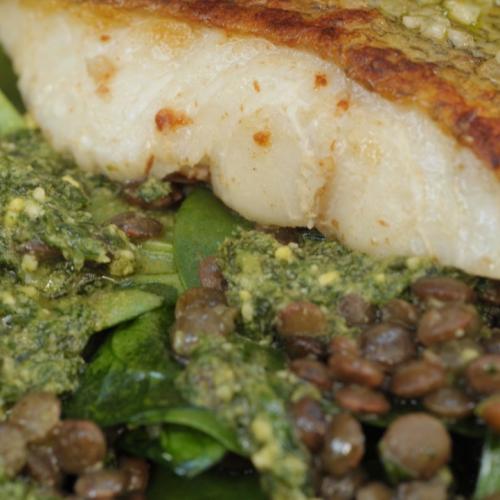 Cod and Lentils